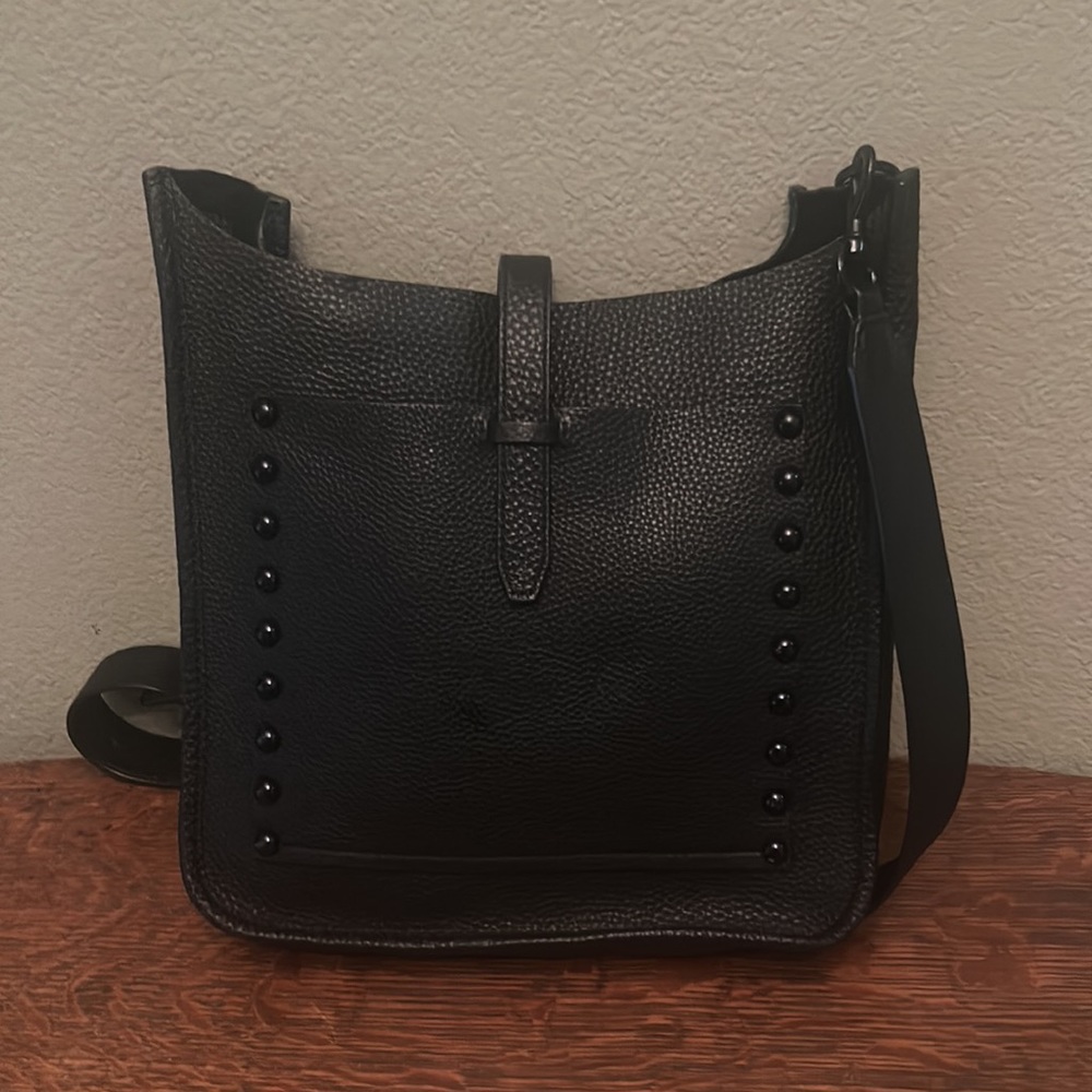 Rebecca Minkoff Black Leather Feed Bag Crossbody/Shoulderbag